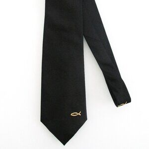Christian Fish Symbol Men's Silk Tie by Christians Closet